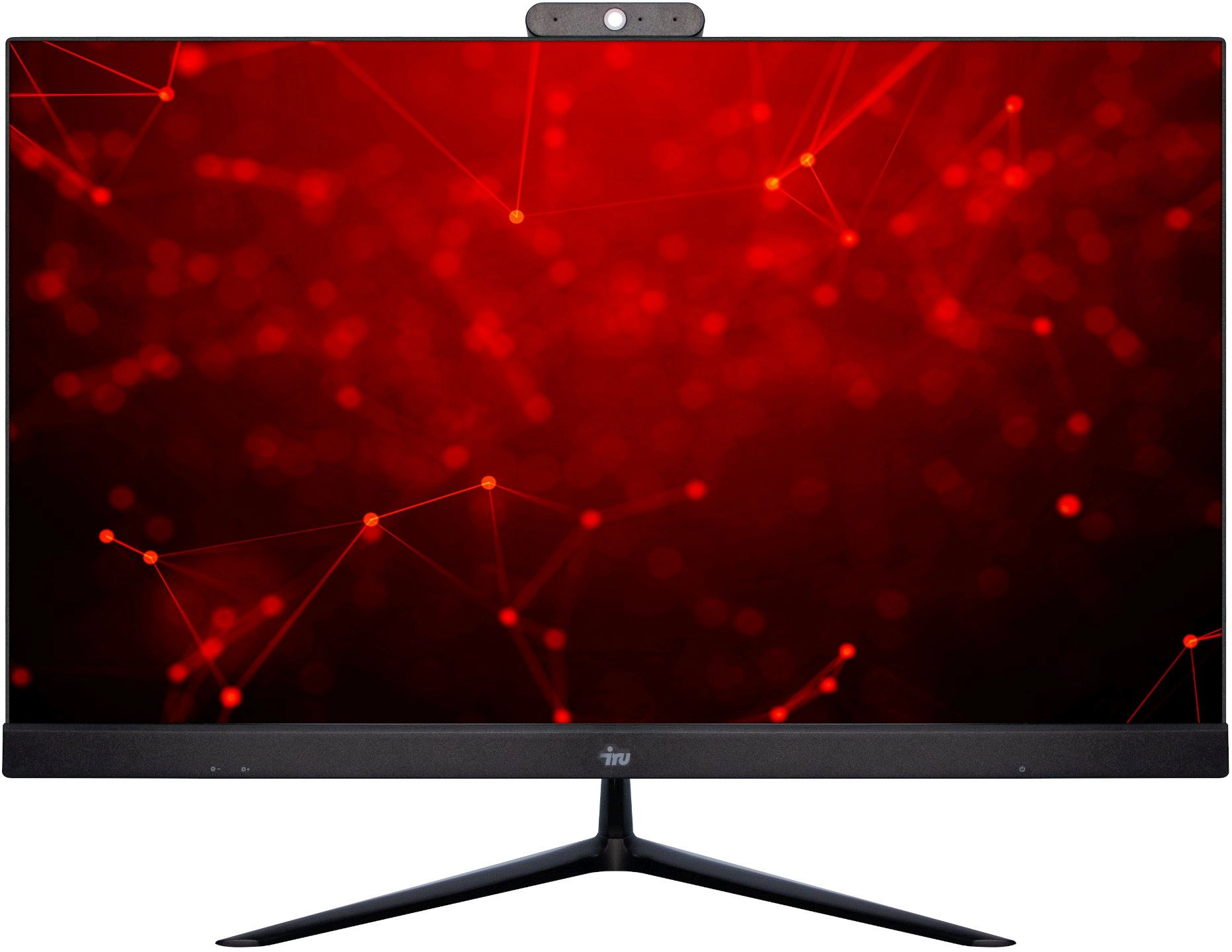 Моноблок IRU Агат 313 23.8" Full HD i3 10100 (3.6) 8Gb SSD256Gb UHDG 630 FreeDOS GbitEth WiFi BT 120W клавиатура мышь Cam черный 1920x1080