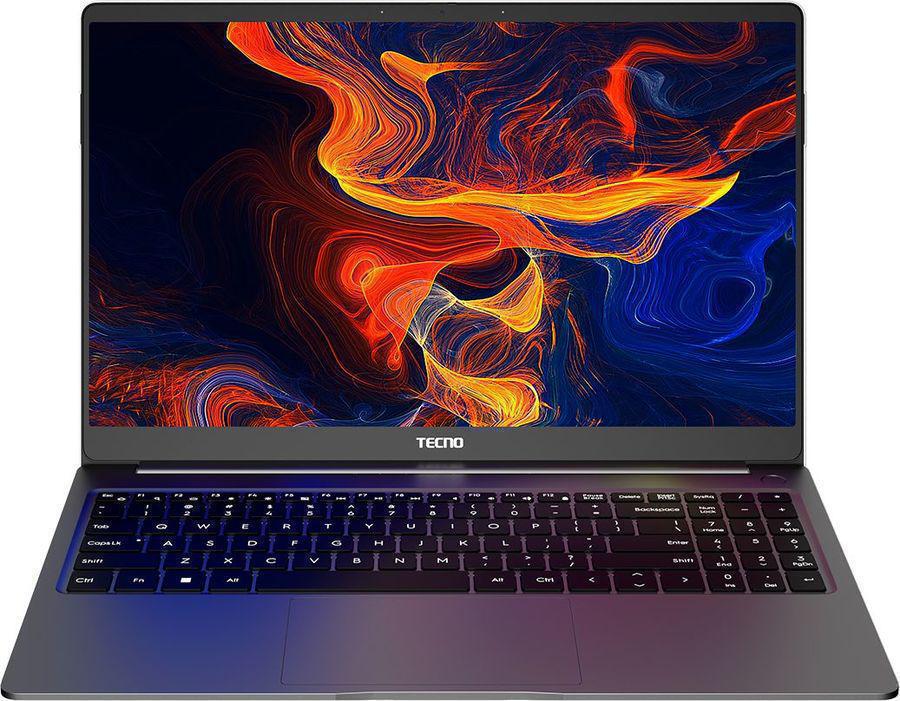 Ноутбук Tecno MegaBook T1 Core i5 12450H 16Gb SSD512Gb Intel UHD Graphics 15.6" IPS FHD (1920x1080) noOS grey WiFi BT Cam 6060mAh (71003300161)