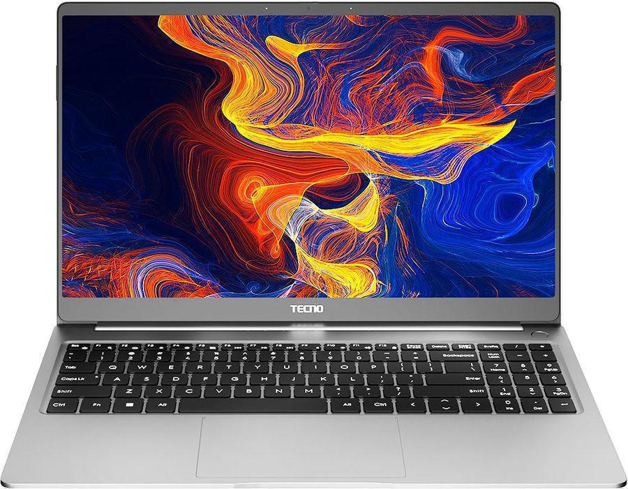 Ноутбук Tecno MegaBook T1 Core i5 12450H 16Gb SSD512Gb Intel UHD Graphics 15.6" IPS FHD (1920x1080) noOS silver WiFi BT Cam 6060mAh (71003300160)