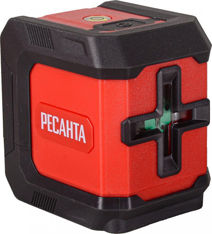 Уровень лазер. Ресанта ПЛ-2 2кл.лаз. 550нм цв.луч. зеленый 2луч. (61/10/535)