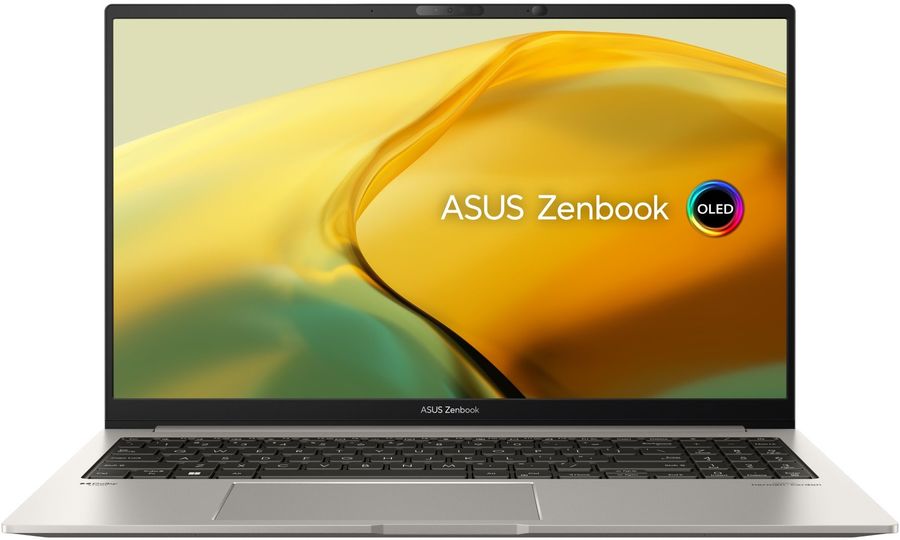 Ноутбук Asus Zenbook 15 OLED UM3504DA-MA251 Ryzen 7 7735U 16Gb SSD1Tb AMD Radeon 15.6" OLED 2.8K (2880x1620) noOS grey WiFi BT Cam (90NB1163-M009F0)