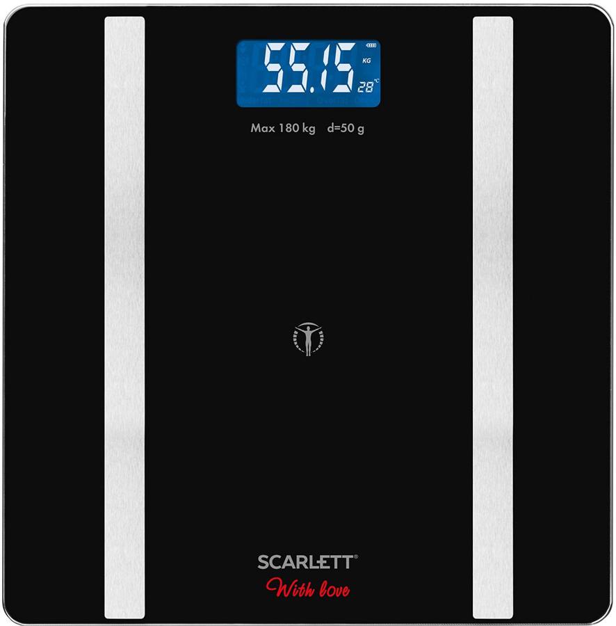 Весы напольные электронные Scarlett SC-BS33ED112 макс.180кг черный