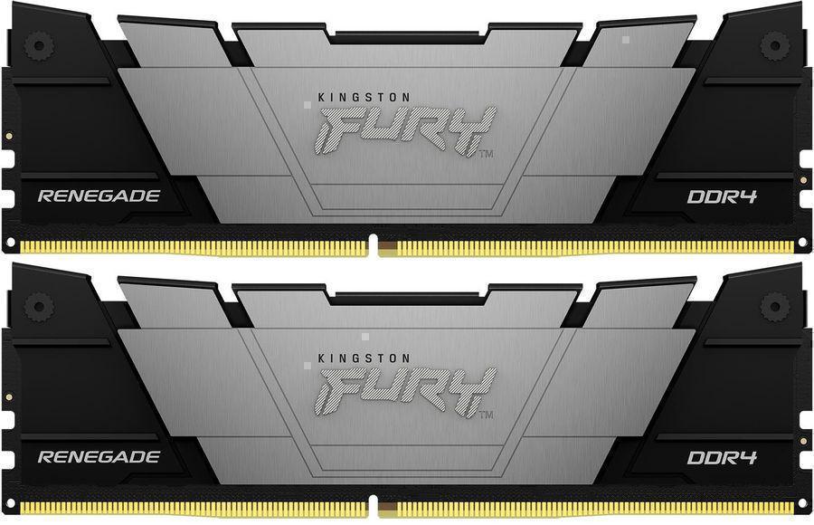 Память DDR4 2x16GB 3200MHz Kingston KF432C16RB12K2/32 Fury Renegade Black RTL Gaming PC4-25600 CL16 DIMM 288-pin 1.35В dual rank с радиатором Ret
