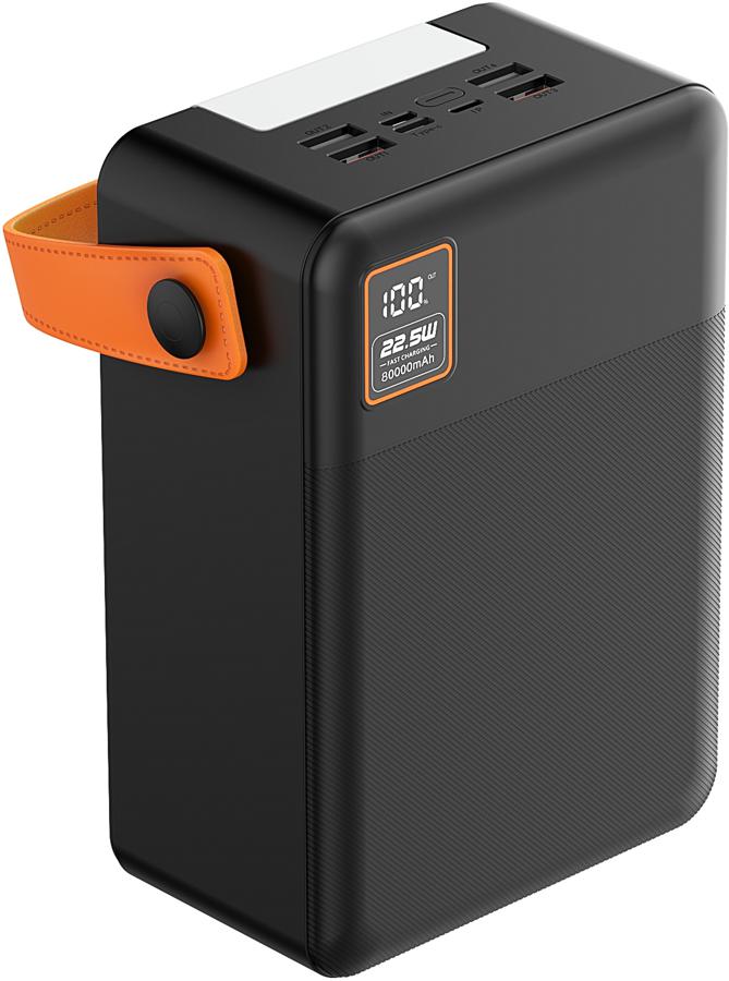Мобильный аккумулятор TFN Porta PB-323 80000mAh 3A черный/оранжевый (TFN-PB-323-BK)