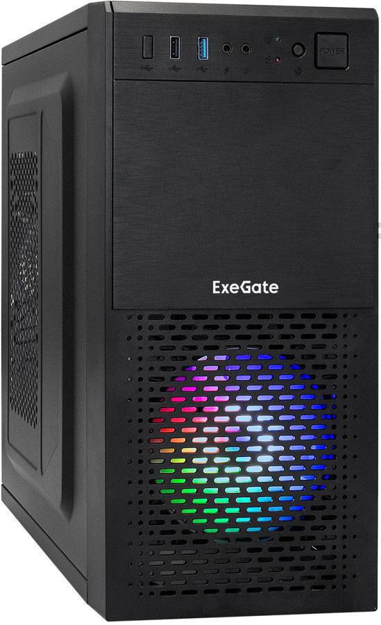 Корпус mATX EXEGATE mEvo-7807, Mini-Tower, без БП, черный