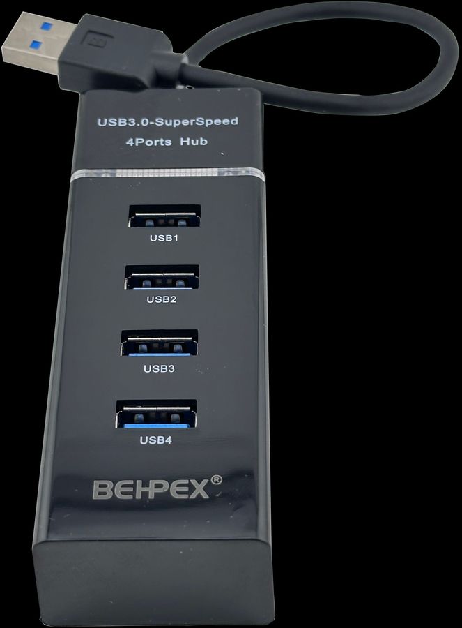 Разветвитель USB 3.0 BHP-P104 4порт. черный