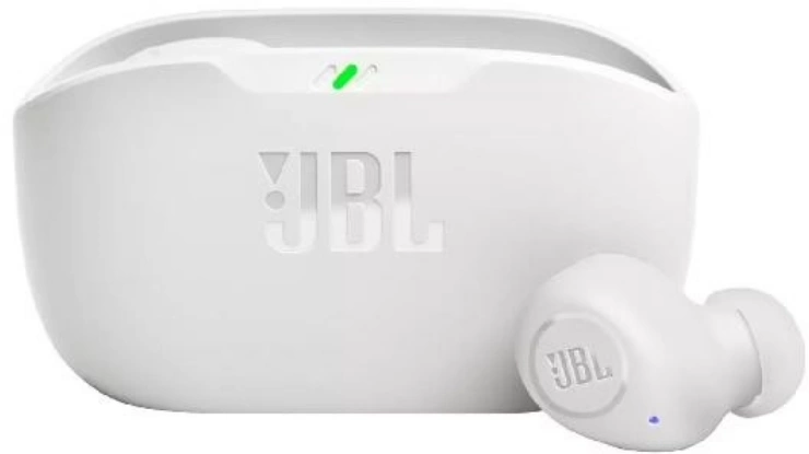 Гарнитура вкладыши JBL Wave Buds белый беспроводные bluetooth в ушной раковине (JBLWBUDSWHT)