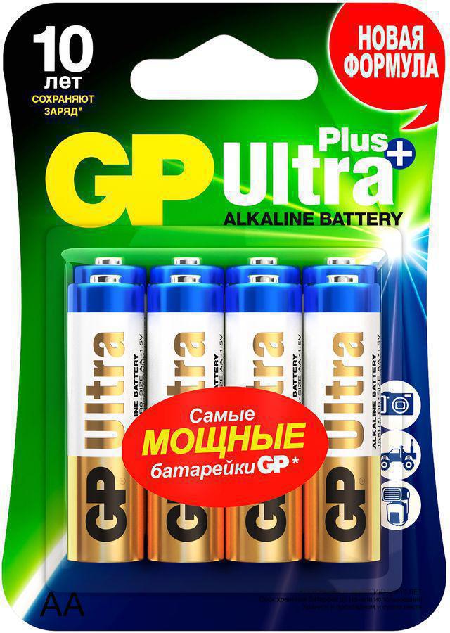 Батарея GP Ultra Plus Alkaline GP 15AUP-2CR8 AA (8шт) блистер