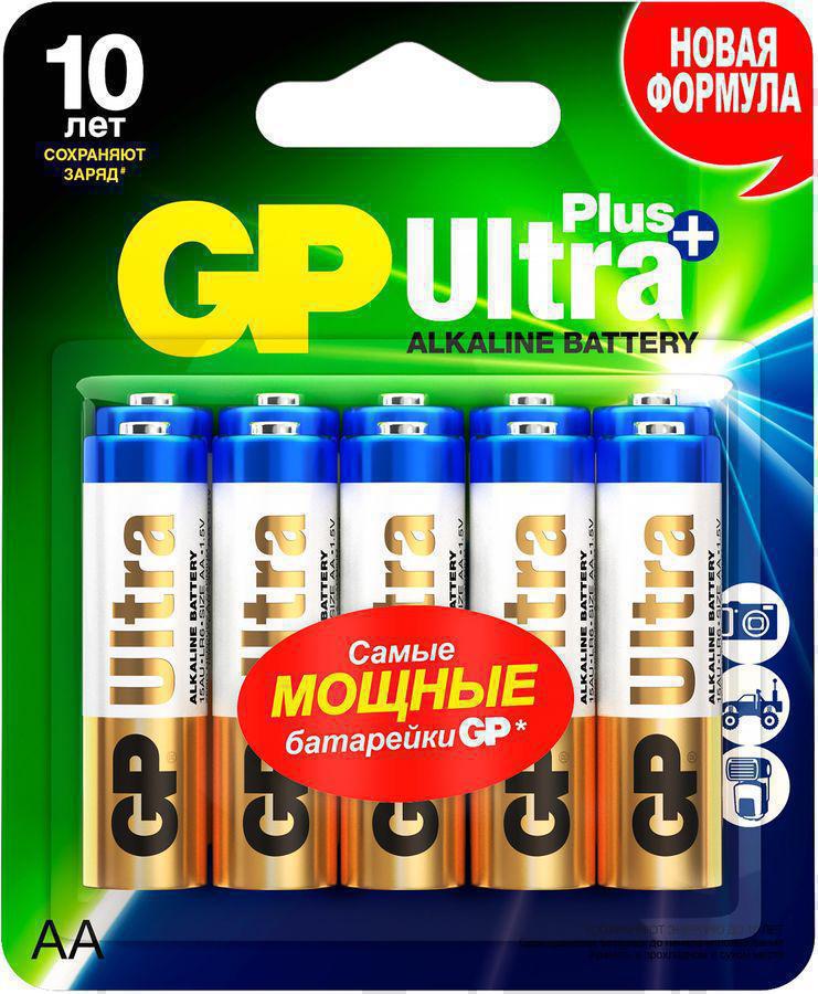 Батарея GP Ultra Plus Alkaline GP 15AUP-2CR10 AA (10шт) блистер