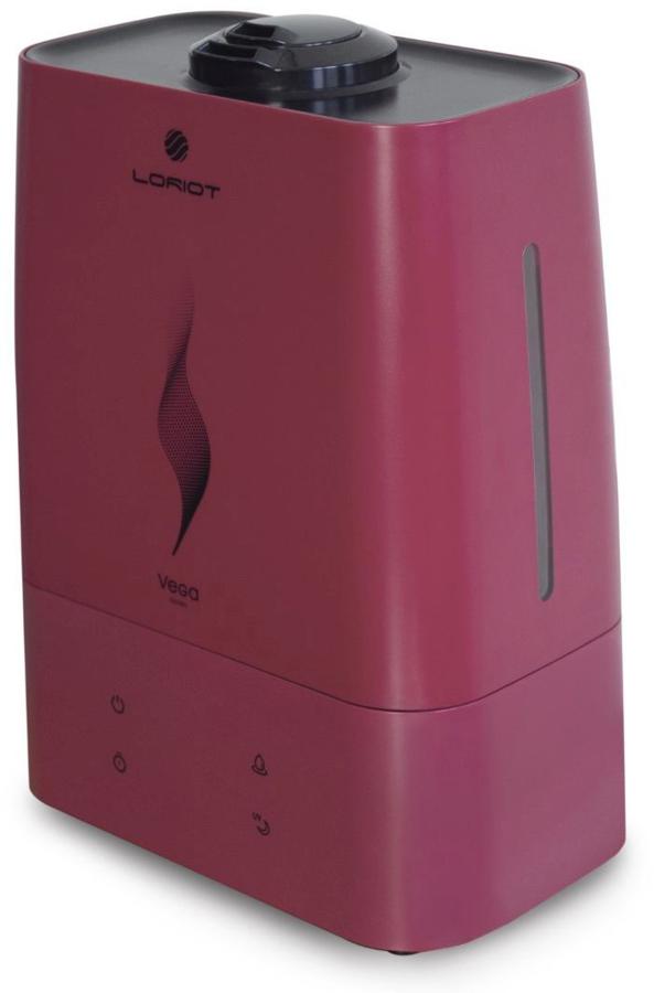 Увлажнитель воздуха Loriot Vega 25Вт (ультразвуковой) бордовый/черный