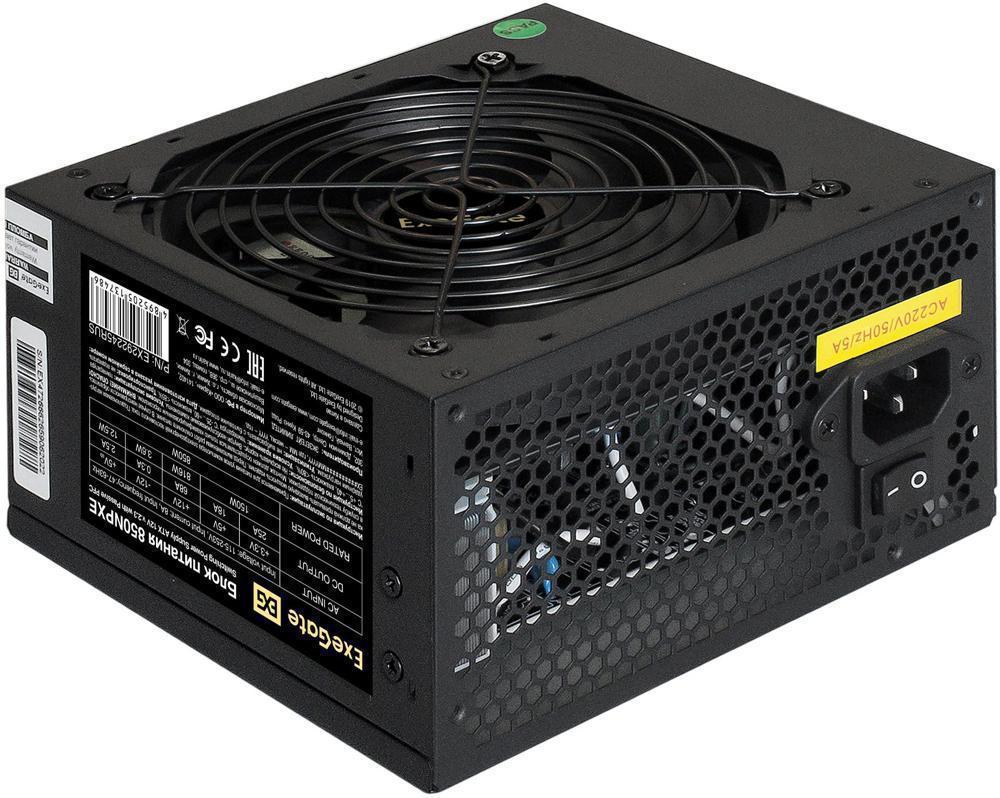 Блок питания Exegate ATX 850W 850NPXE (20+4pin) PPFC 120mm fan 5xSATA