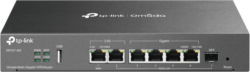 Межсетевой экран TP-Link Omada ER707-M2 10/100/1000/2500BASE-T черный