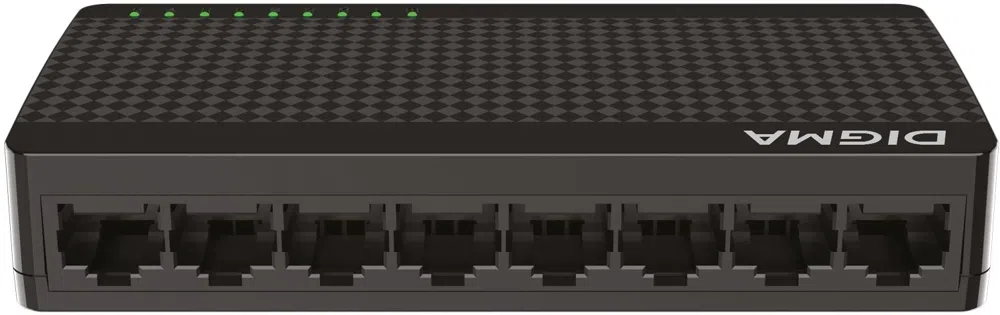 Коммутатор Digma DSW-108GE DSW-108GEV2 (L2) 8x1Гбит/с неуправляемый
