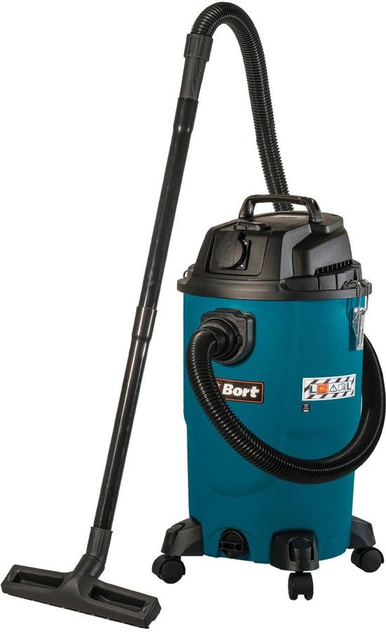 Строительный пылесос Bort BSS-1430-P 1400Вт (уборка: сухая/влажная) синий