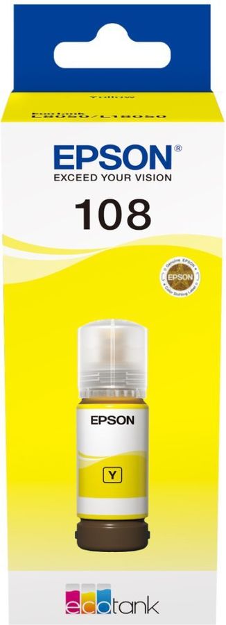 Чернила Epson 108 C13T09C44A желтый 70мл для Epson L8050/L18050