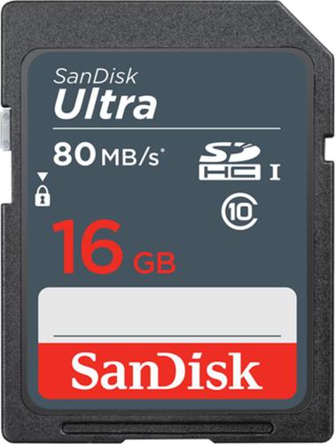 Флеш карта SDHC 16GB Sandisk SDSDUNS-016G-GN3IN Ultra 80