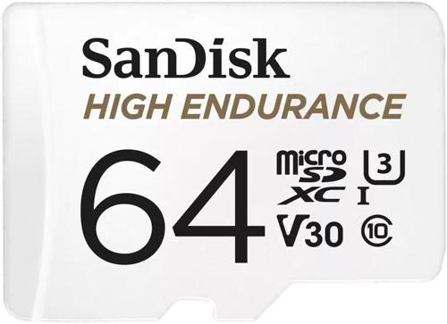 Флеш карта microSDXC 64GB Sandisk SDSQQNR-064G-GN6IA High Endurance V30 + adapter