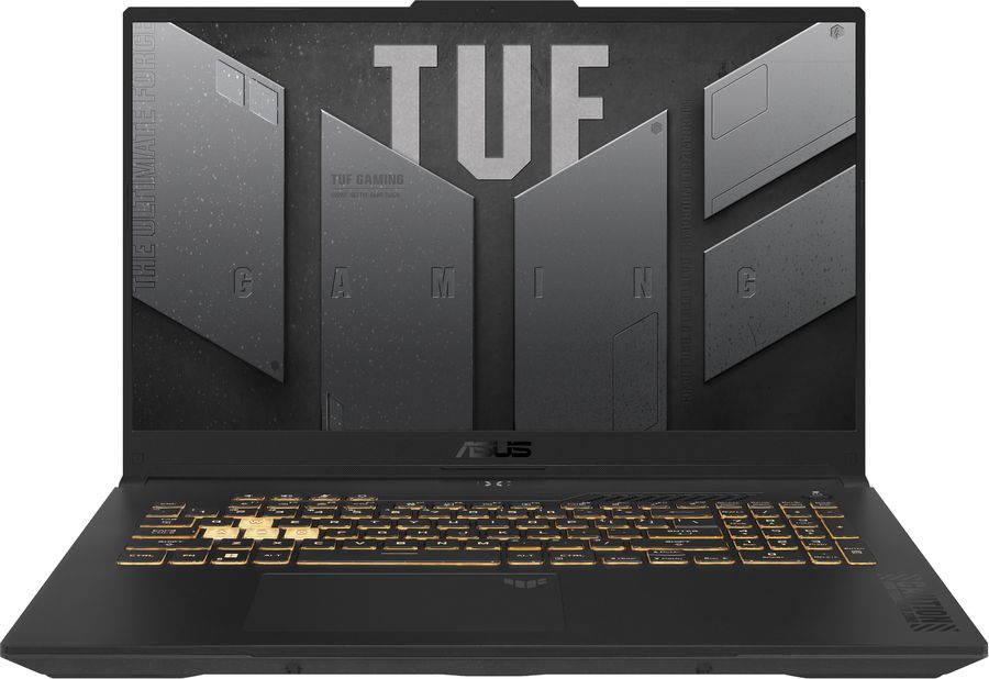 Ноутбук Asus TUF Gaming F17 FX707VV-HX150 Core i7 13700H 16Gb SSD1Tb NVIDIA GeForce RTX4060 8Gb 17.3" IPS FHD (1920x1080) noOS grey WiFi BT Cam (90NR0CH5-M007K0)