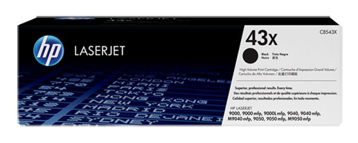 Картридж лазерный HP 43X C8543X черный (30000стр.) для HP LJ 9000/9000mfp/9000Lmfp/9040/9040mfp/M9040mfp/9050mfp/M9050mfp