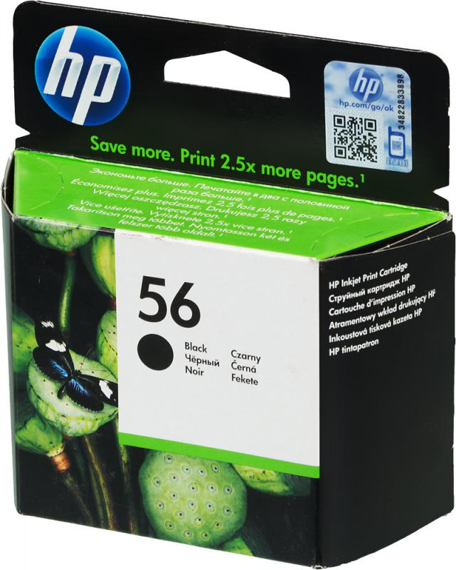 Картридж струйный HP 56 C6656AE черный (520стр.) для HP PCS 2100/DJ 5550/450/PS 7150/7350/7550