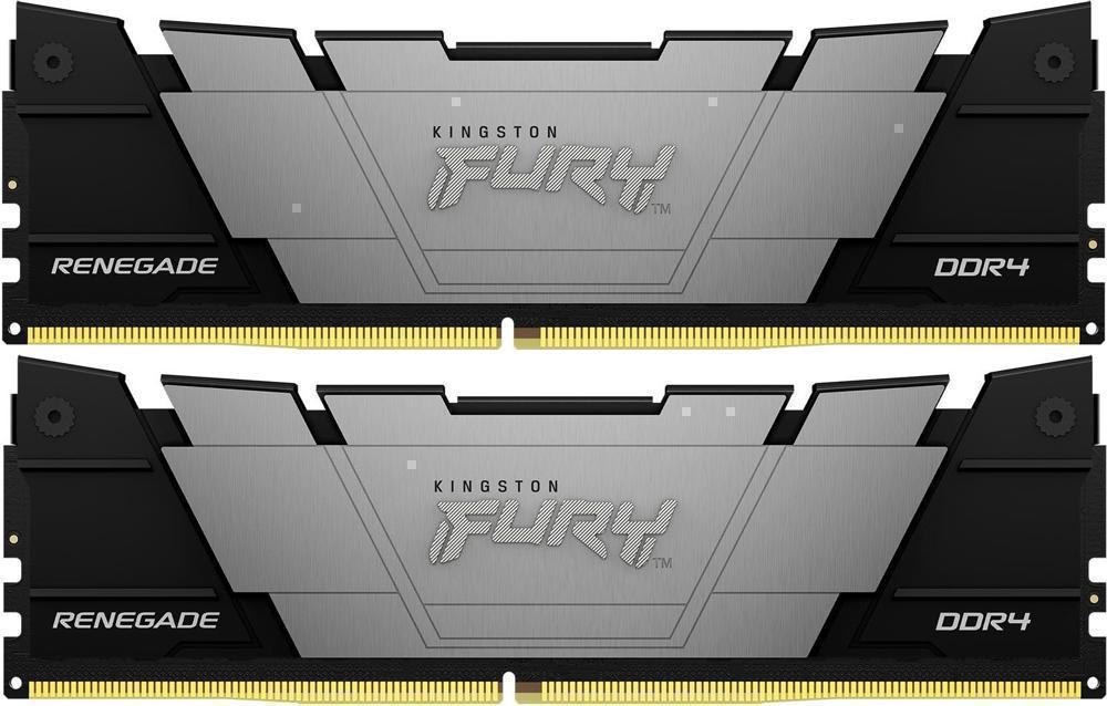 Память DDR4 2x32GB 3600MHz Kingston KF436C18RB2K2/64 Fury Renegade Black RTL Gaming PC4-28800 CL18 DIMM 288-pin 1.35В dual rank с радиатором Ret