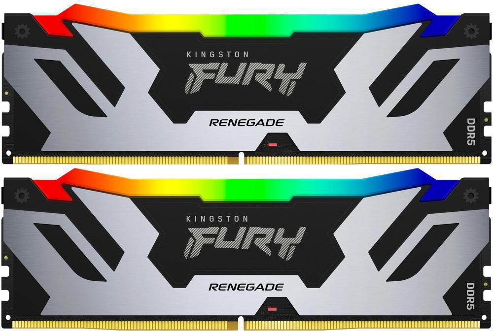 Память DDR5 2x16GB 6400MHz Kingston KF564C32RSAK2-32 Fury Renegade XMP RGB RTL Gaming PC5-51200 CL32 DIMM 288-pin 1.4В kit с радиатором Ret