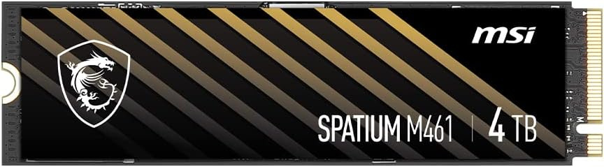 Накопитель SSD MSI PCIe 4.0 x4 4TB S78-440R030-P83 M461 Spatium M.2 2280