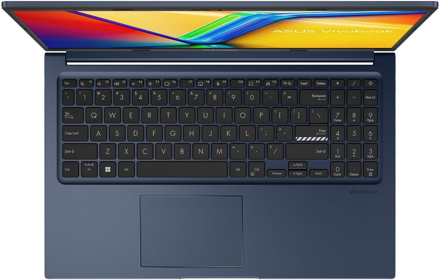 Ноутбук Asus Vivobook 15 X1504ZA-BQ1143 Core i3 1215U 8Gb SSD512Gb Intel UHD Graphics 15.6" IPS FHD (1920x1080) без ОС blue WiFi BT Cam (90NB1021-M01NX0)