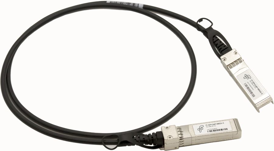 Кабель DAC Future Technologies FT-SFP+CABP-AWG24-5 10Гбит/с Cu 5м черный SFP+-SFP+