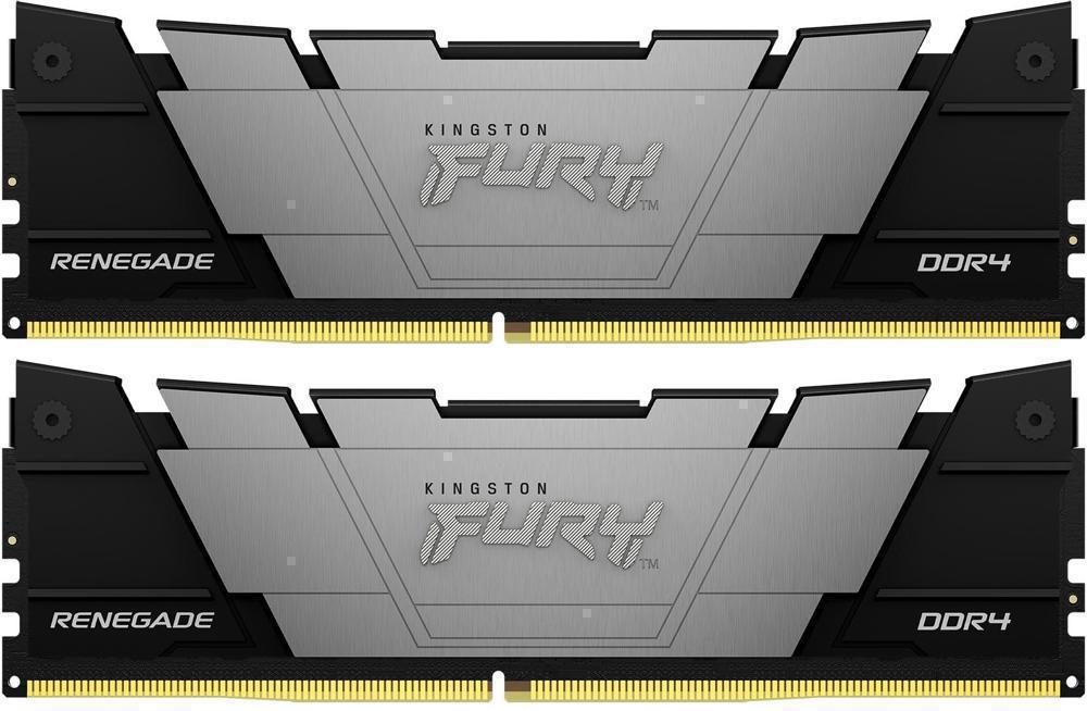 Память DDR4 2x8GB 3200MHz Kingston KF-432C16RB2K2/16 Fury Renegade Black RTL Gaming PC4-25600 CL16 DIMM 288-pin 1.35В kit single rank с радиатором Ret