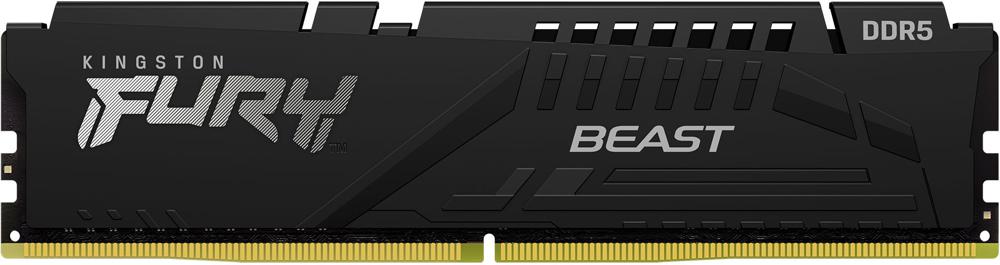 Память DDR5 16GB 6000MHz Kingston KF560C40BB-16 Fury Beast RTL Gaming PC5-48000 CL40 DIMM 288-pin 1.35В kit single rank с радиатором Ret