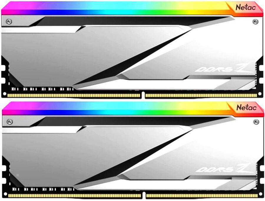 Память DDR5 2x16GB 6600MHz Netac NTZED5P66DP-32S Z RGB RTL Gaming PC5-52800 CL34 DIMM ECC 288-pin 1.35В kit с радиатором Ret