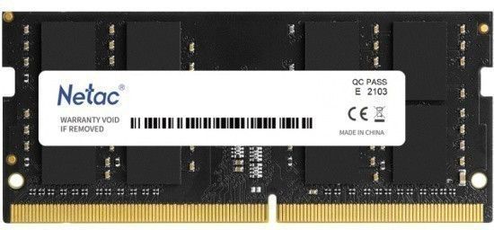 Память DDR5 16GB 4800MHz Netac NTBSD5N48SP-16 Basic RTL PC5-38400 CL40 SO-DIMM ECC 262-pin 1.1В original Intel Ret