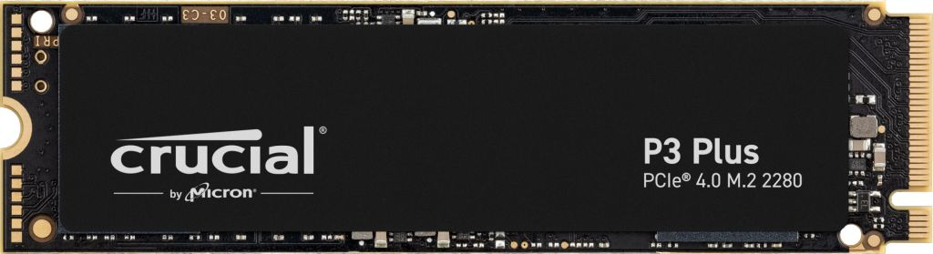 Накопитель SSD Crucial PCIe 4.0 x4 500GB CT500P3PSSD8 P3 Plus M.2 2280
