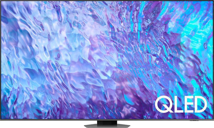 Телевизор QLED Samsung 98" QE98Q80CAUXCE Series 8 серебристый 4K Ultra HD 100Hz DVB-T2 DVB-C DVB-S2 USB WiFi Smart TV