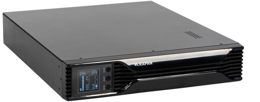 Источник бесперебойного питания Бастион Rapan-UPS 2000-Rack-IN-4X9-E 1400Вт 2000ВА черный