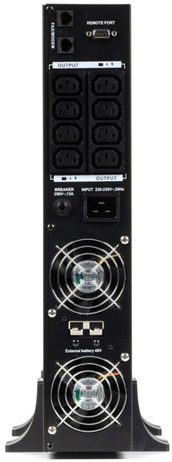 Источник бесперебойного питания Бастион 2000-Rack-In-4X9-E 1400Вт 2000ВА черный