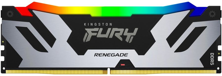 Память DDR5 16GB 8000MHz Kingston KF580C38RSA-16 Fury Renegade RGB RTL Gaming PC5-57600 CL38 DIMM 288-pin 1.45В single rank с радиатором Ret