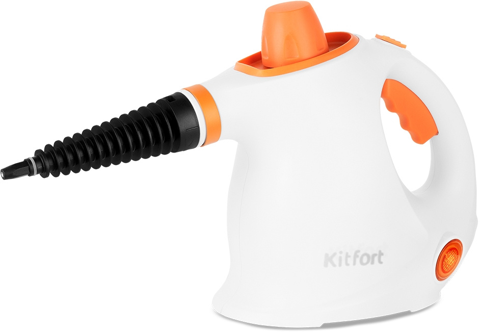 Пароочиститель ручной Kitfort КТ-9194-2 1050Вт оранжевый/белый