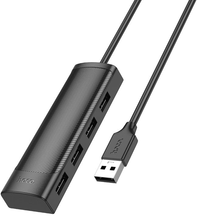 Разветвитель USB Hoco HB41 4порт. черный