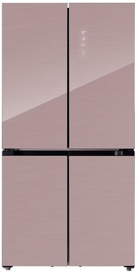Холодильник Lex LCD505PnGID 2-хкамерн. розовое золото стекло