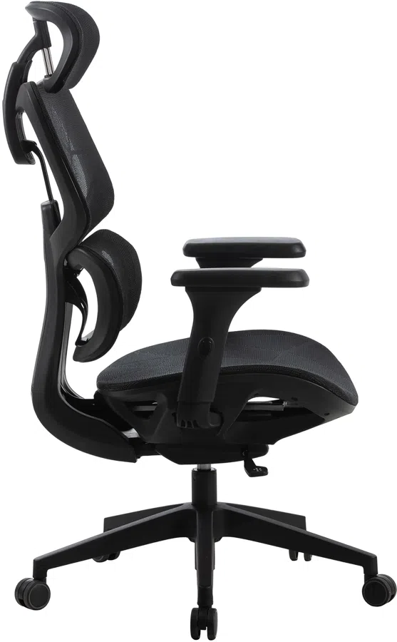 Кресло Cactus CS-MC555-BK черный сетка с подголов. крестов. пластик пластик черный