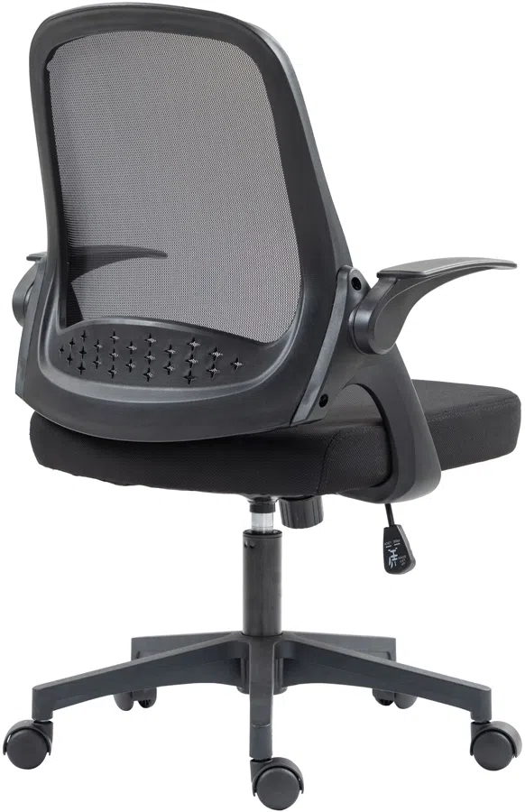 Кресло Cactus CS-MC212-BK черный низк.спин. крестов. пластик пластик черный