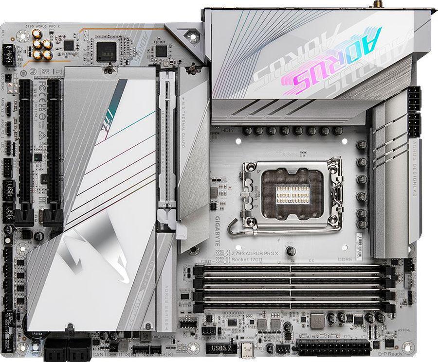 Материнская плата Gigabyte Z790 AORUS PRO X Soc-1700 Intel Z790 4xDDR5 ATX AC`97 8ch(7.1) 5Gigabit RAID+HDMI+DP
