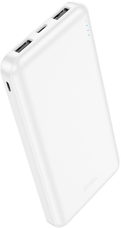 Мобильный аккумулятор Hoco J100 High-ranking 10000mAh 2.1A 2xUSB-A белый (J100 HIGH-RANKING WHITE)