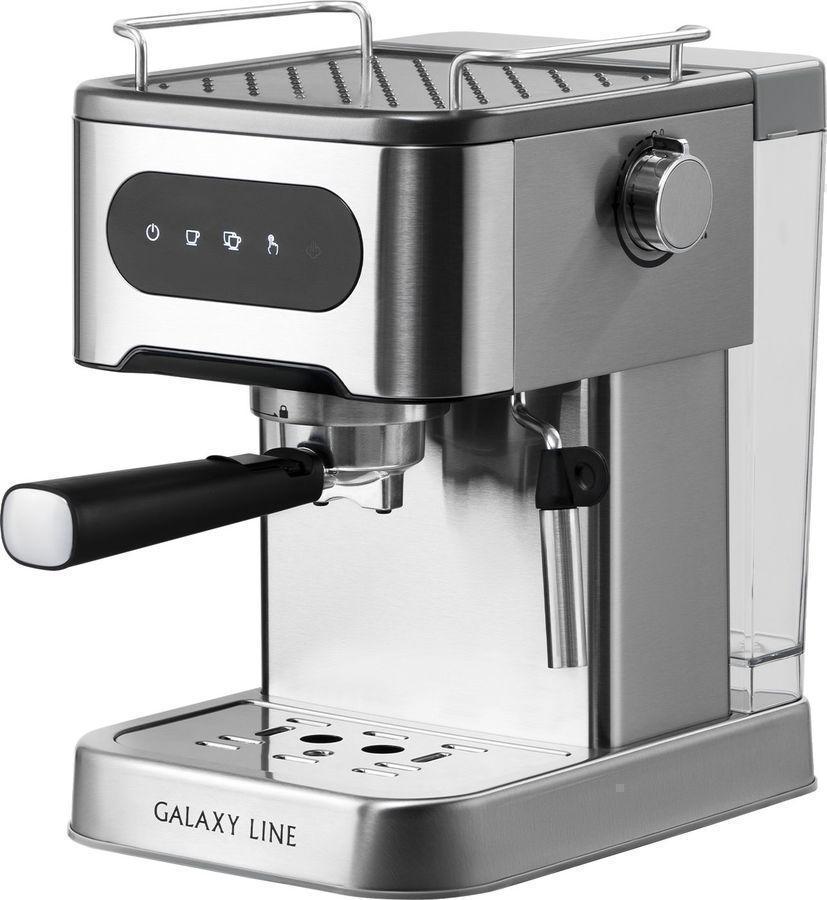 Кофеварка рожковая Galaxy Line GL 0761 1500Вт серебристый