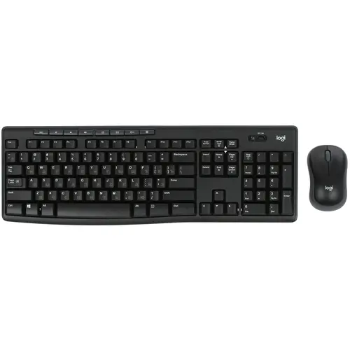 Клавиатура + мышь Logitech MK270 клав:черный мышь:черный USB беспроводная Multimedia (920-003381)