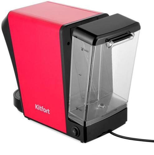 Кофемашина Kitfort КТ-7227 1400Вт красный/черный