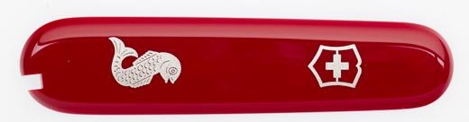 Накладка для ножей Victorinox Red Fish VA+ фронтальная 91мм (C.3672.3.10)