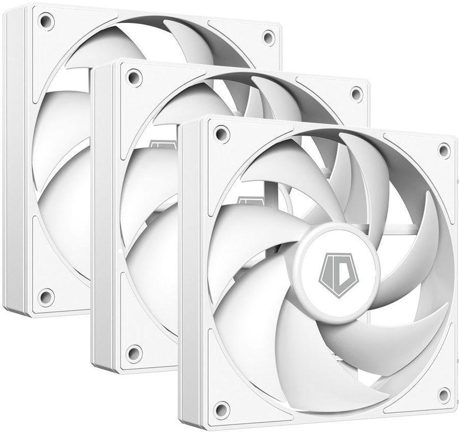 Вентилятор для корпуса ID-Cooling AF-125-W Trio 120х120x25 белый 4-pin 30дБ (упак.:3шт) Ret